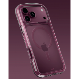 Чехол защитный VLP Bubble Case для iPhone 18 Pro Max, темно-вишневый